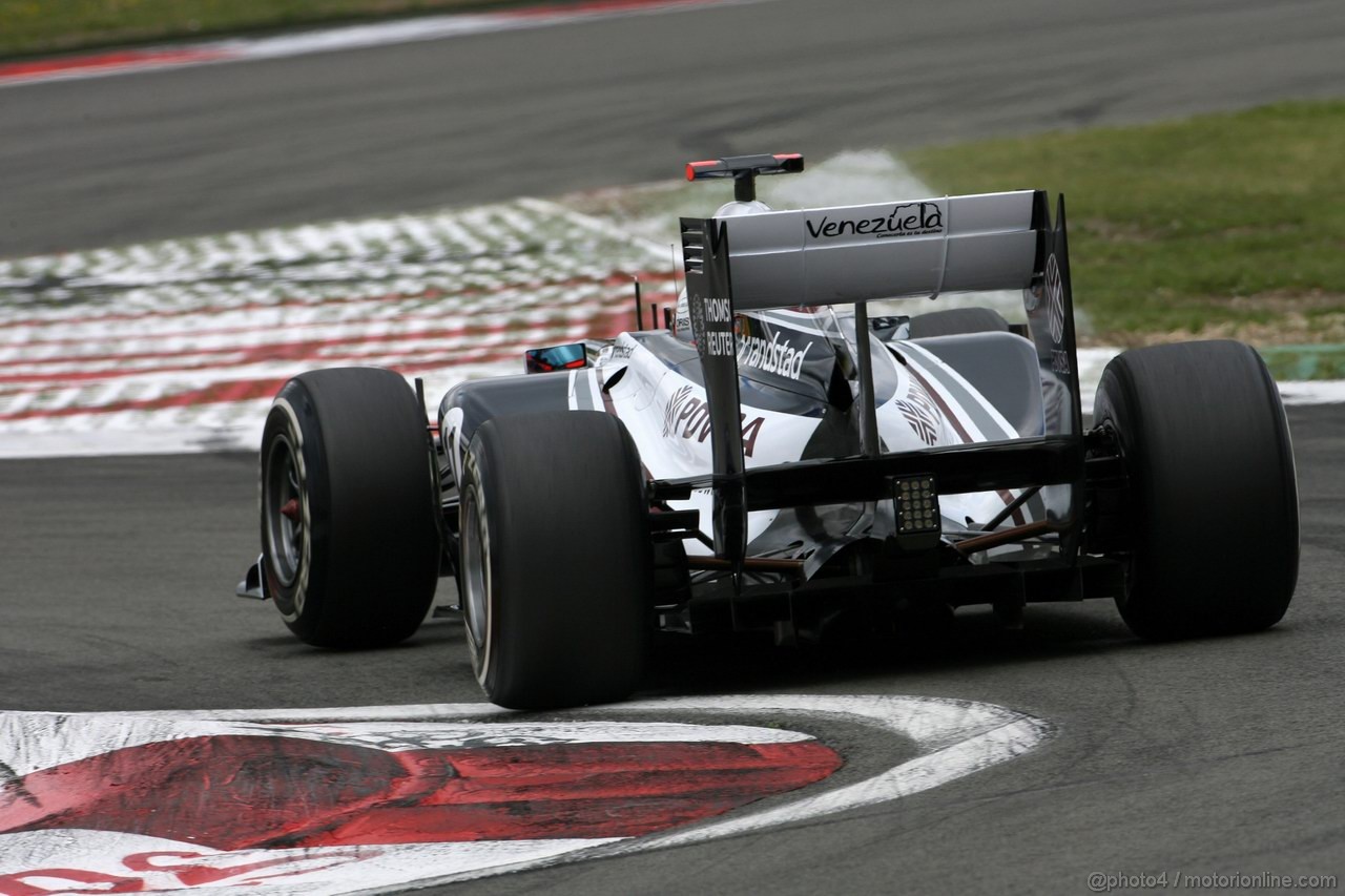 GP GERMANIA, 23.07.2011- Qualifiche, Rubens Barrichello (BRA), Williams FW33 