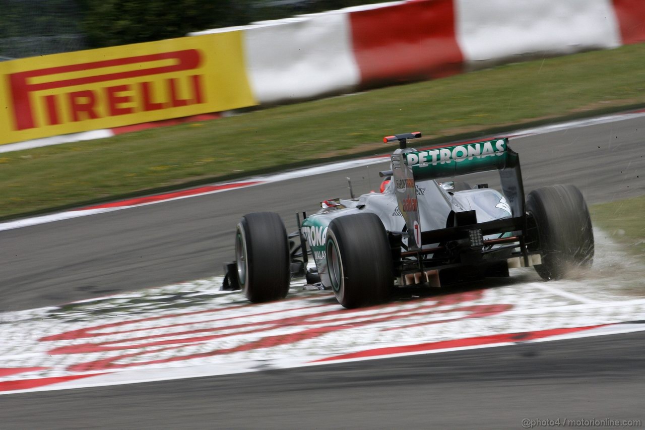 GP GERMANIA, 23.07.2011- Qualifiche,  Michael Schumacher (GER), Mercedes GP Petronas F1 Team, MGP W02 