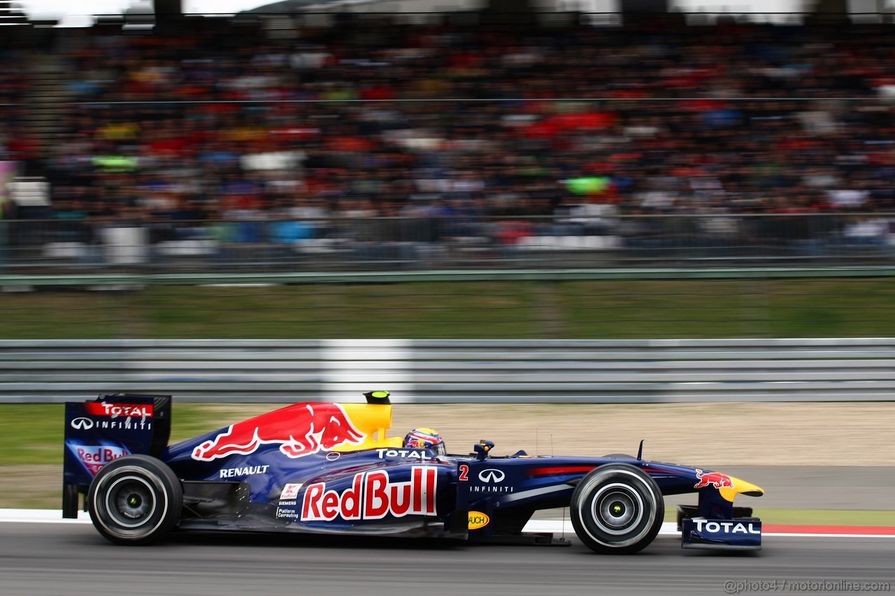 GP GERMANIA, 23.07.2011- Qualifiche, Mark Webber (AUS), Red Bull Racing, RB7 