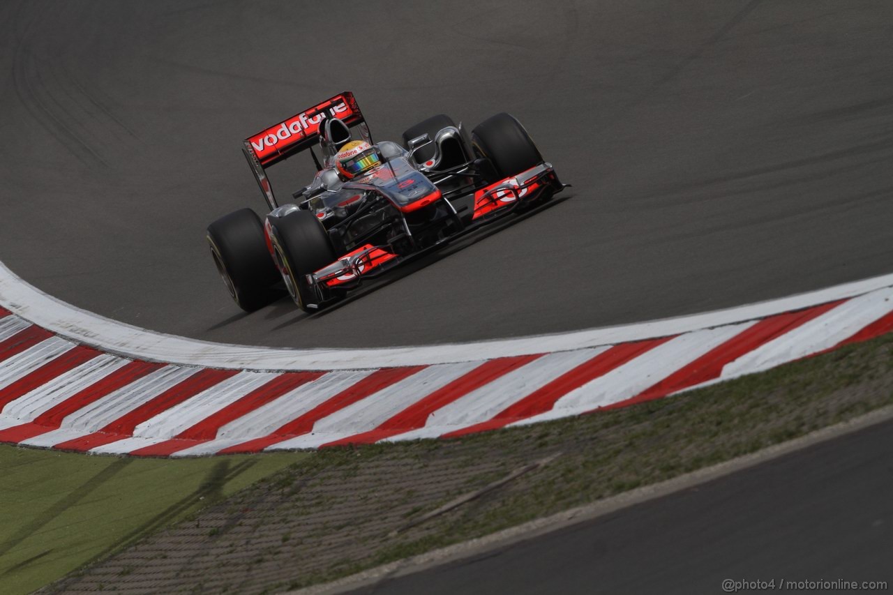 GP GERMANIA, 23.07.2011- Qualifiche, Lewis Hamilton (GBR), McLaren  Mercedes, MP4-26 