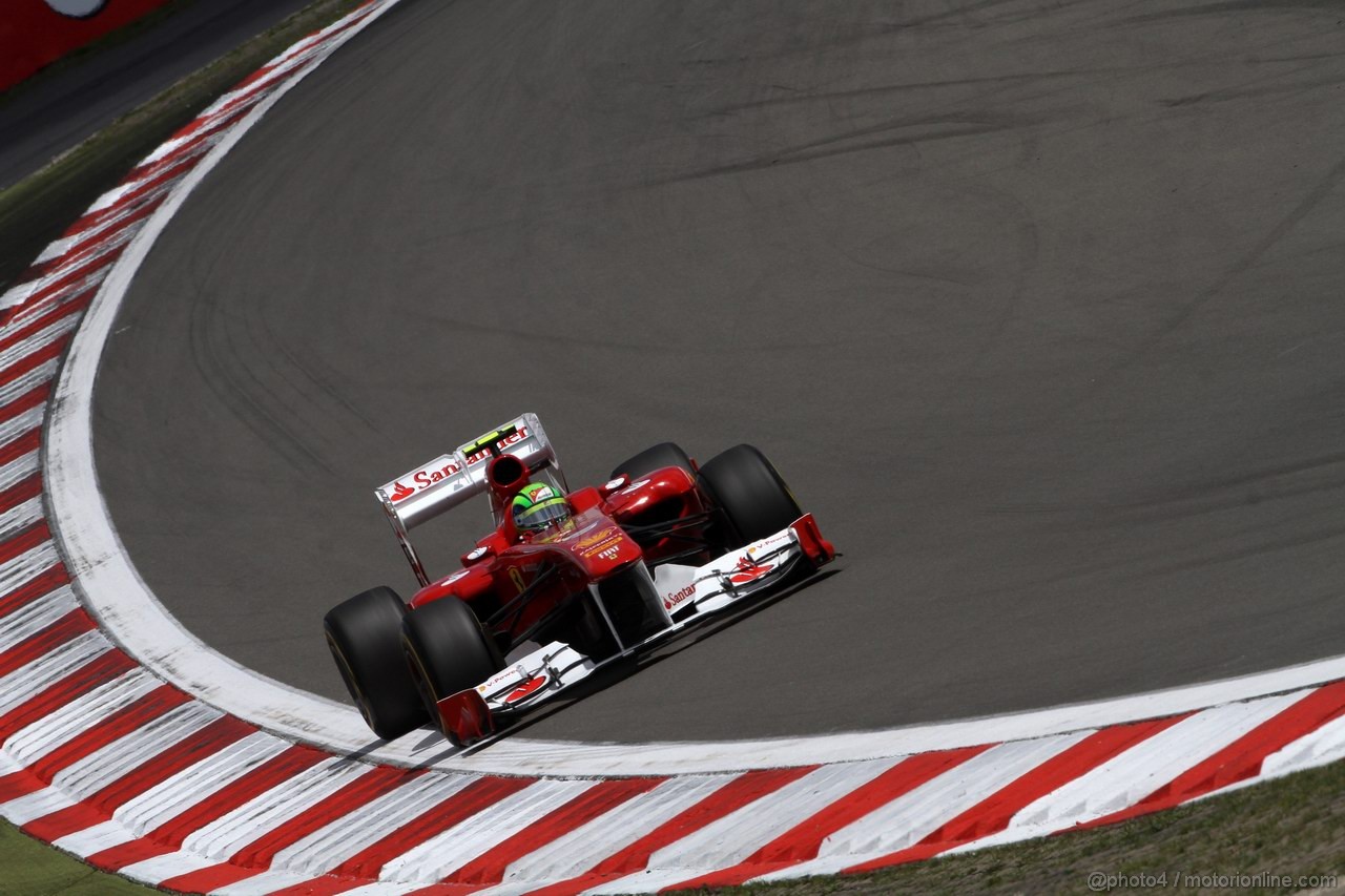 GP GERMANIA, 23.07.2011- Qualifiche, Felipe Massa (BRA), Ferrari, F-150 Italia 