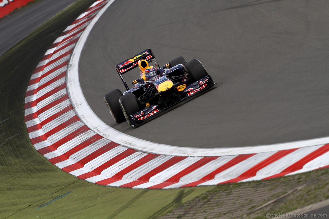GP GERMANIA, 23.07.2011- Qualifiche, Mark Webber (AUS), Red Bull Racing, RB7 