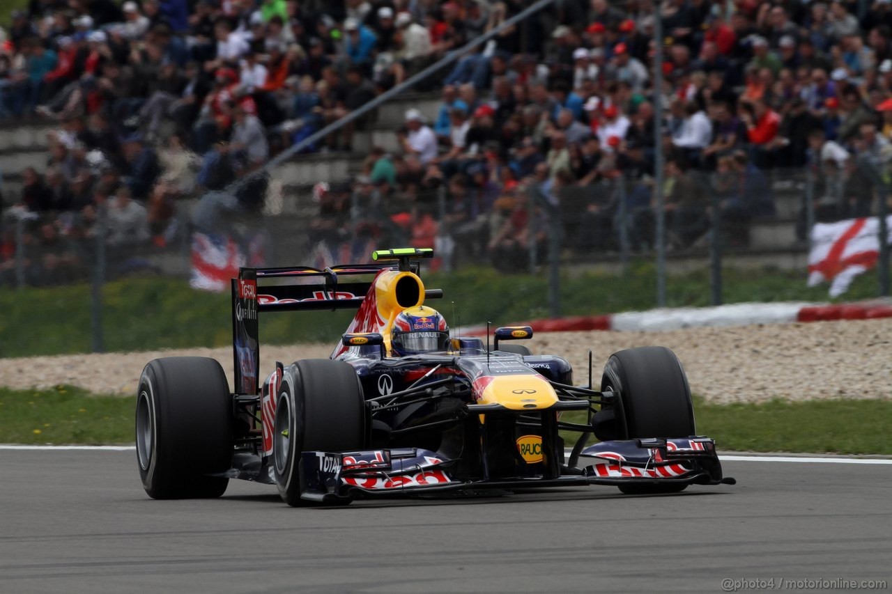 GP GERMANIA, 23.07.2011- Qualifiche, Mark Webber (AUS), Red Bull Racing, RB7 