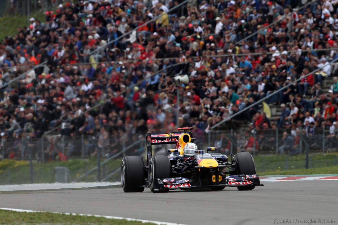 GP GERMANIA, 23.07.2011- Qualifiche, Sebastian Vettel (GER), Red Bull Racing, RB7 