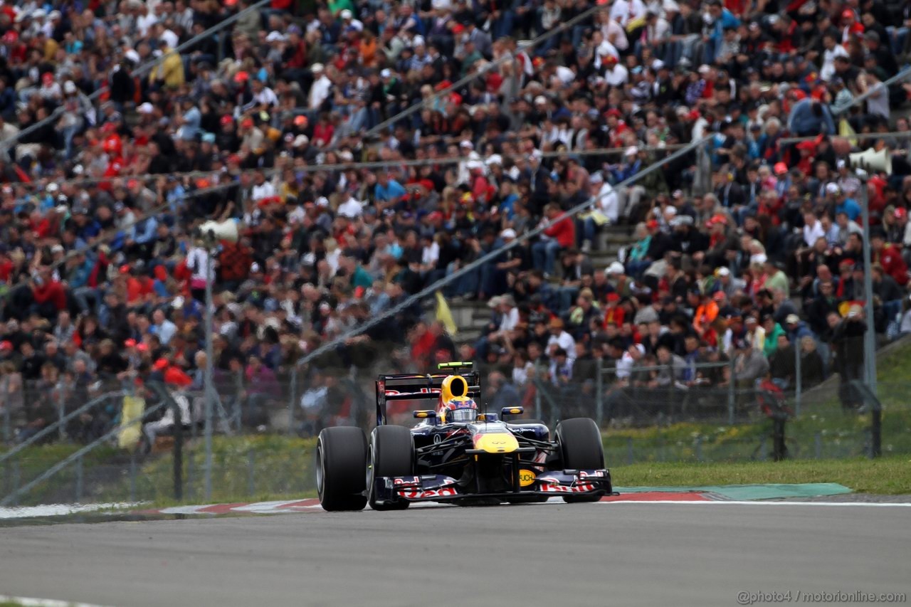 GP GERMANIA, 23.07.2011- Qualifiche, Mark Webber (AUS), Red Bull Racing, RB7 