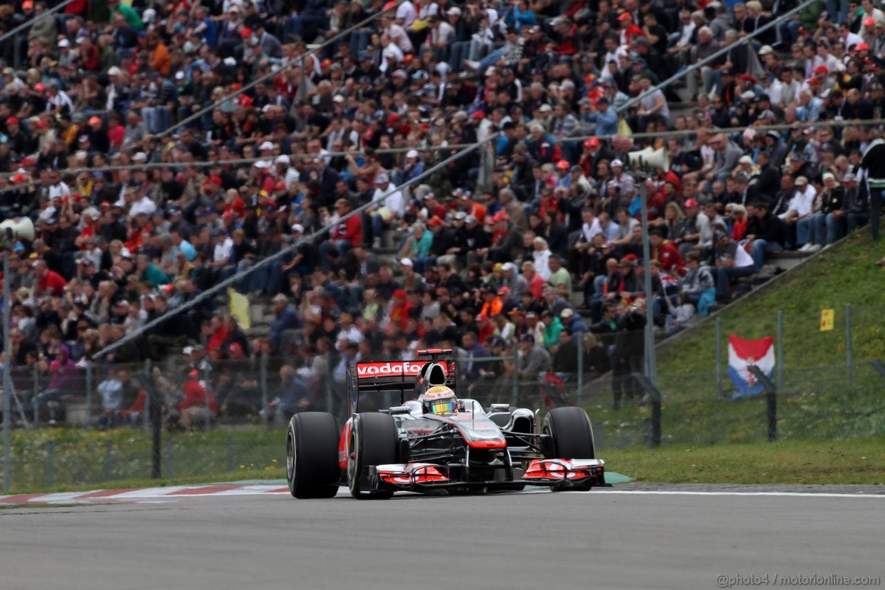 GP GERMANIA, 23.07.2011- Qualifiche, Lewis Hamilton (GBR), McLaren  Mercedes, MP4-26 