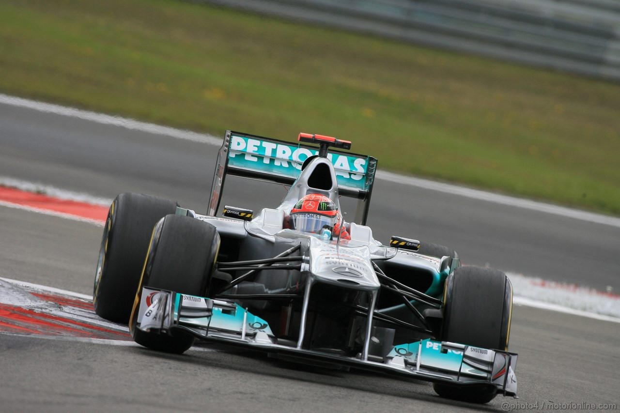 GP GERMANIA, 23.07.2011- Qualifiche, Michael Schumacher (GER), Mercedes GP Petronas F1 Team, MGP W02 