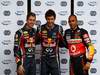 GP GERMANIA, 23.07.2011- Qualifiche, Sebastian Vettel (GER), Red Bull Racing, RB7 terzo, Mark Webber (AUS), Red Bull Racing, RB7 pole position e Lewis Hamilton (GBR), McLaren  Mercedes, MP4-26 secondo 