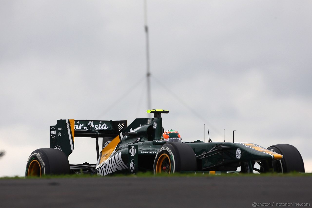 GP GERMANIA, 22.07.2011- Prove Libere 1, Venerdi', Karun Chandhok (IND), Team Lotus, TL11  