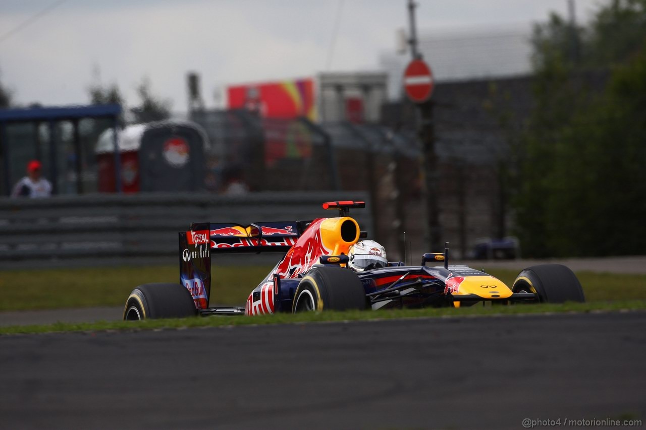GP GERMANIA, 22.07.2011- Prove Libere 1, Venerdi', Sebastian Vettel (GER), Red Bull Racing, RB7 
