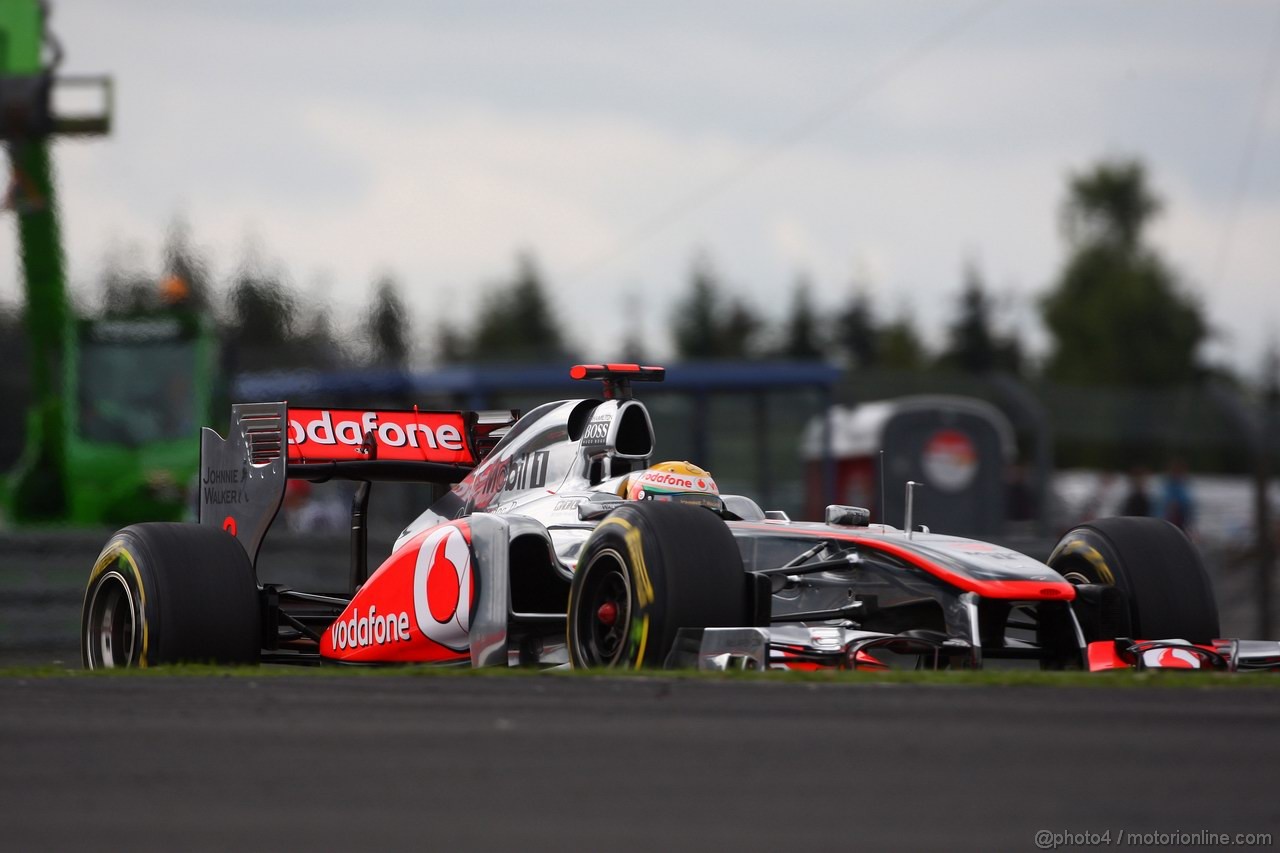 GP GERMANIA, 22.07.2011- Prove Libere 1, Venerdi', Lewis Hamilton (GBR), McLaren  Mercedes, MP4-26 
