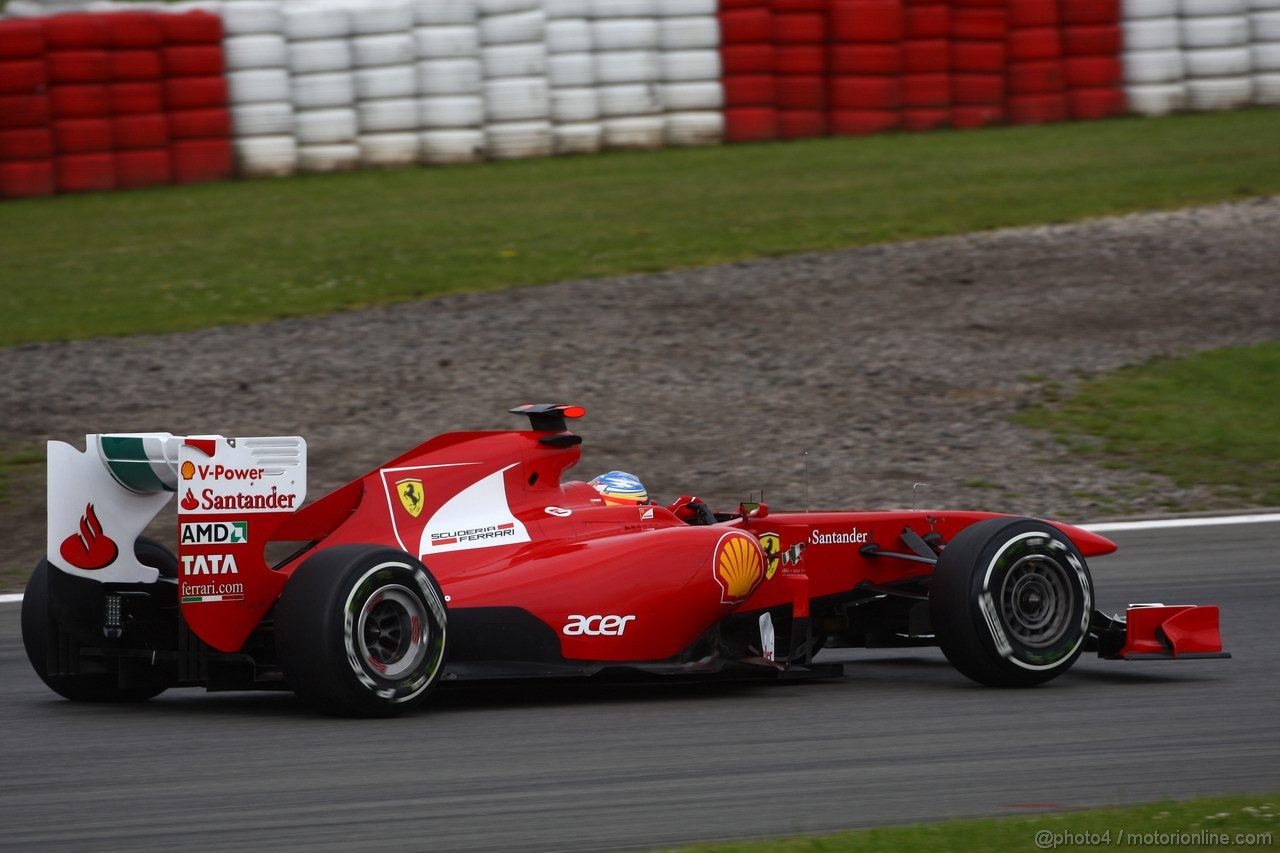 GP GERMANIA, 22.07.2011- Prove Libere 1, Venerdi', Fernando Alonso (ESP), Ferrari, F-150 Italia 