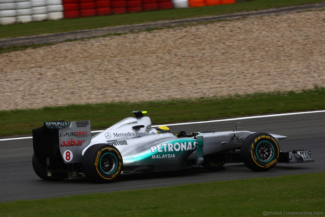 GP GERMANIA, 22.07.2011- Prove Libere 1, Venerdi', Nico Rosberg (GER), Mercedes GP Petronas F1 Team, MGP W02 