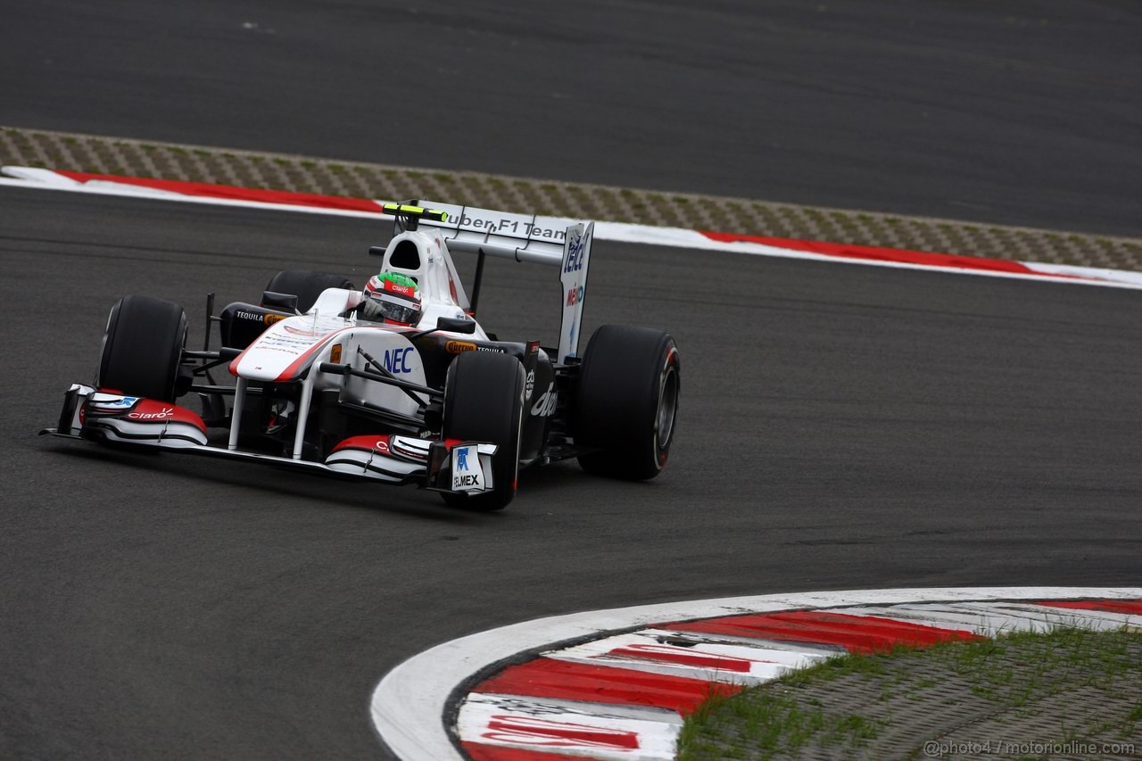 GP GERMANIA, 22.07.2011- Prove Libere 1, Venerdi', Sergio Pérez (MEX), Sauber F1 Team C30 