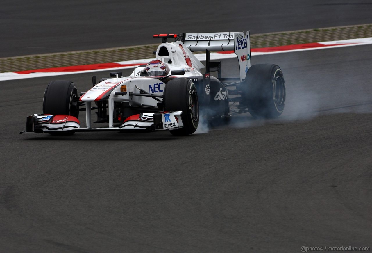 GP GERMANIA, 22.07.2011- Prove Libere 1, Venerdi', Kamui Kobayashi (JAP), Sauber F1 Team C30 