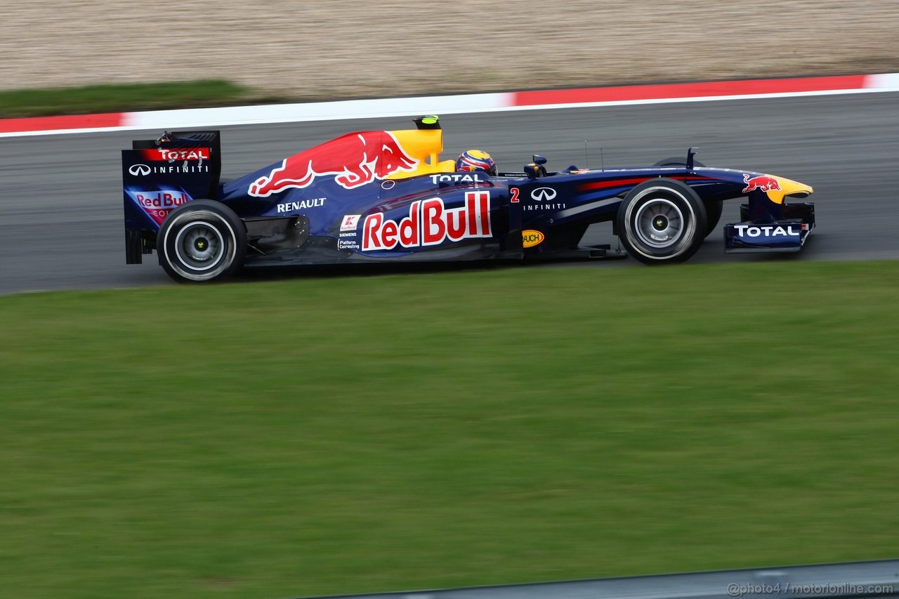 GP GERMANIA, 22.07.2011- Prove Libere 1, Venerdi', Mark Webber (AUS), Red Bull Racing, RB7 