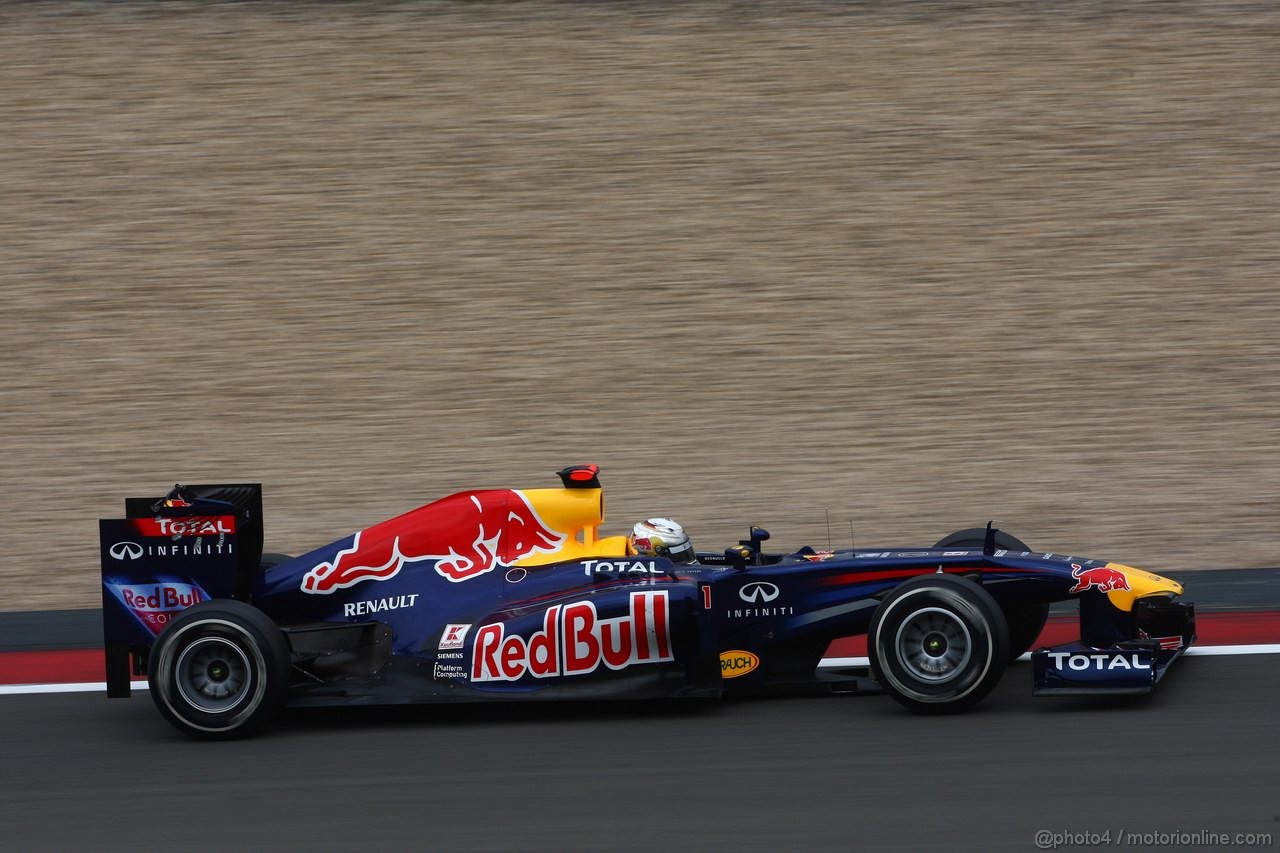 GP GERMANIA, 22.07.2011- Prove Libere 1, Venerdi', Sebastian Vettel (GER), Red Bull Racing, RB7 
