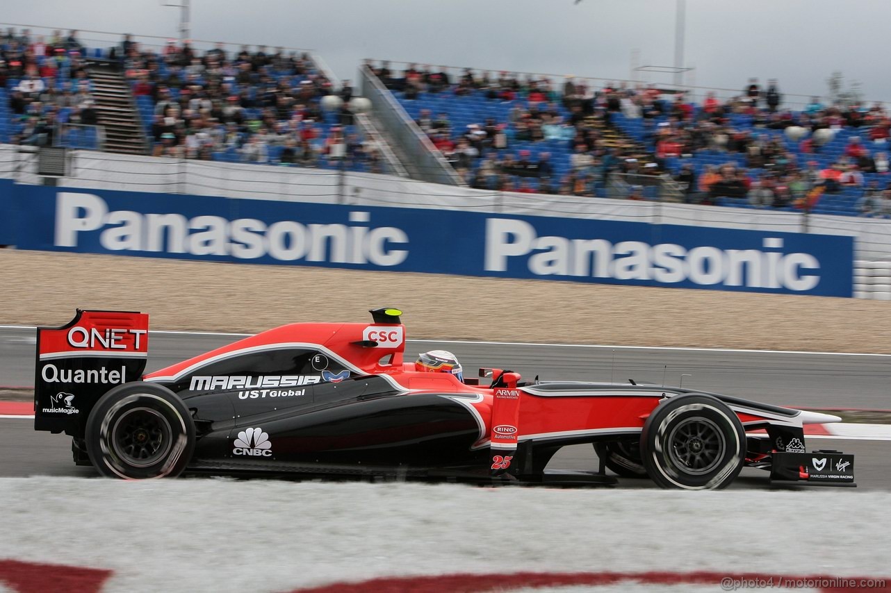 GP GERMANIA, 22.07.2011- Prove Libere 1, Venerdi', Jerome D'Ambrosio (BEL), Marussia Virgin Racing VR-02 