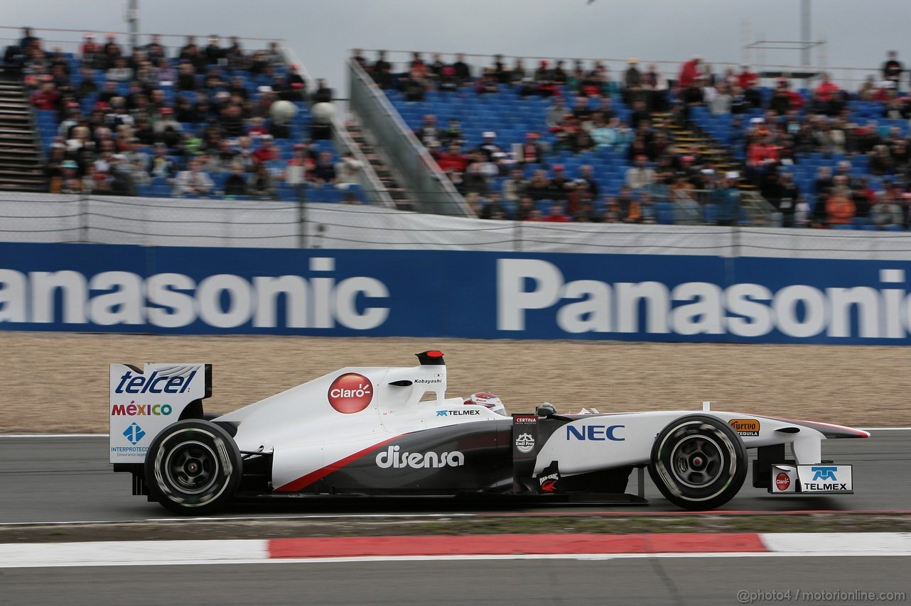GP GERMANIA, 22.07.2011- Prove Libere 1, Venerdi', Kamui Kobayashi (JAP), Sauber F1 Team C30 