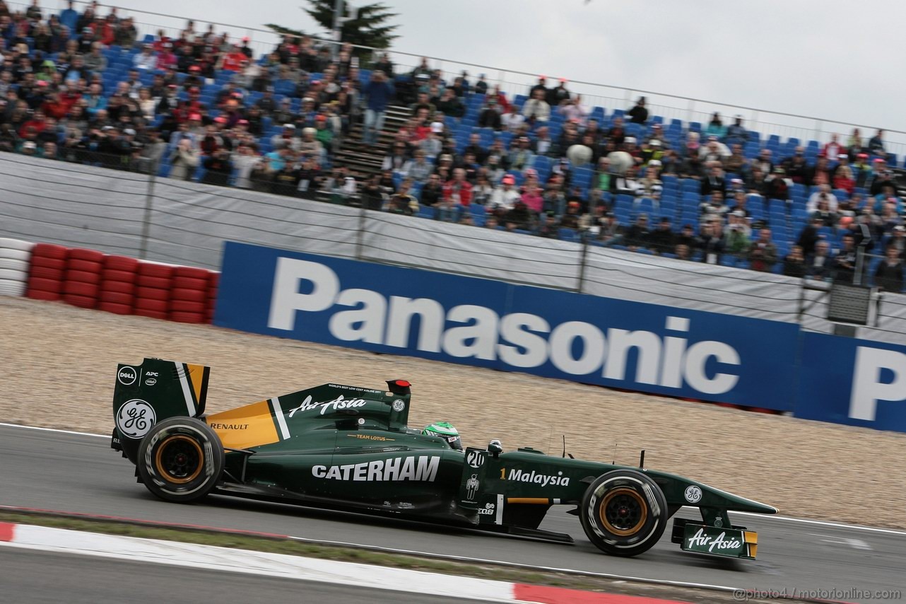 GP GERMANIA, 22.07.2011- Prove Libere 1, Venerdi', Heikki Kovalainen (FIN), Team Lotus, TL11 