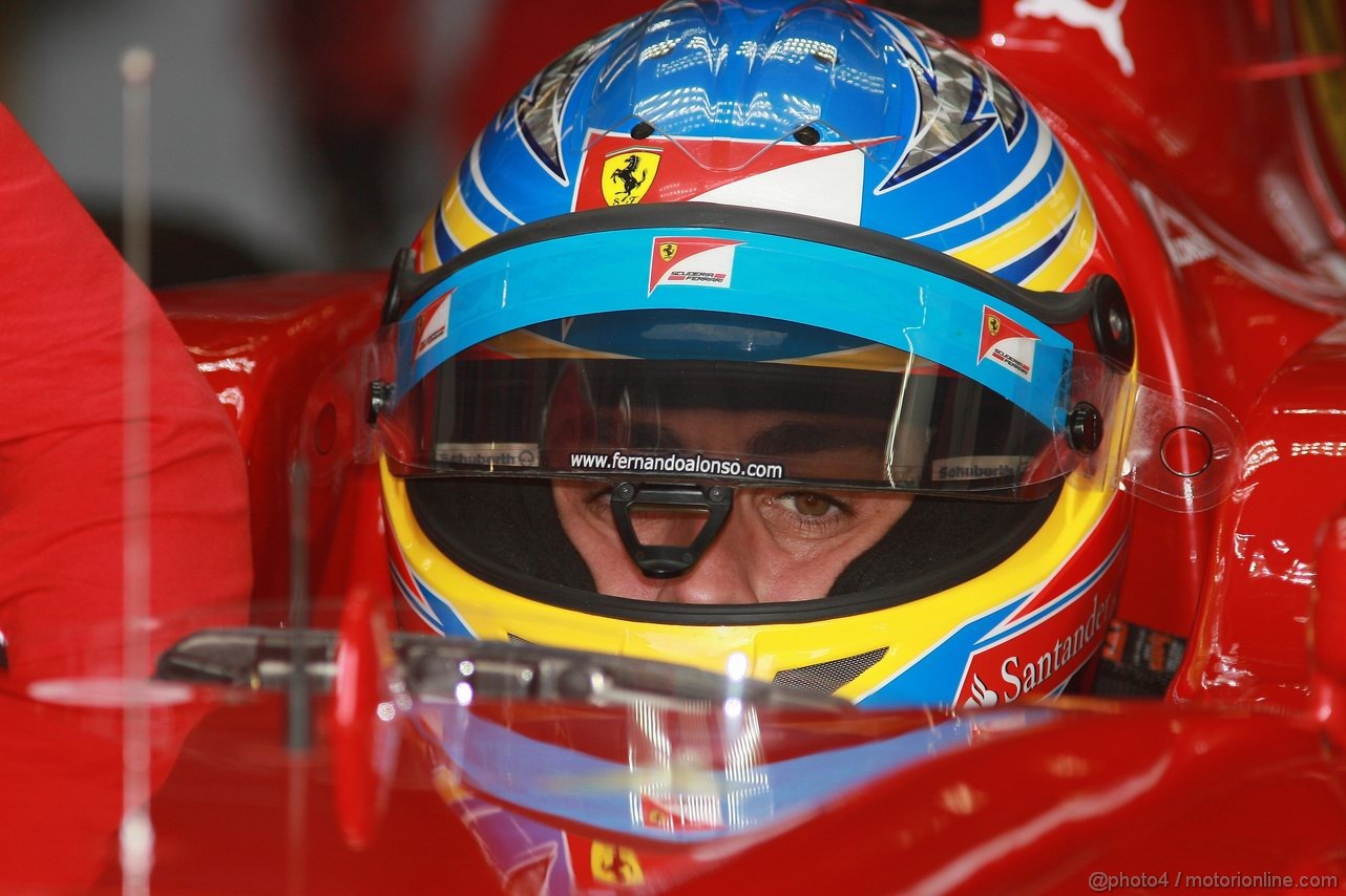 GP GERMANIA, 22.07.2011- Prove Libere 1, Venerdi', Fernando Alonso (ESP), Ferrari, F-150 Italia 