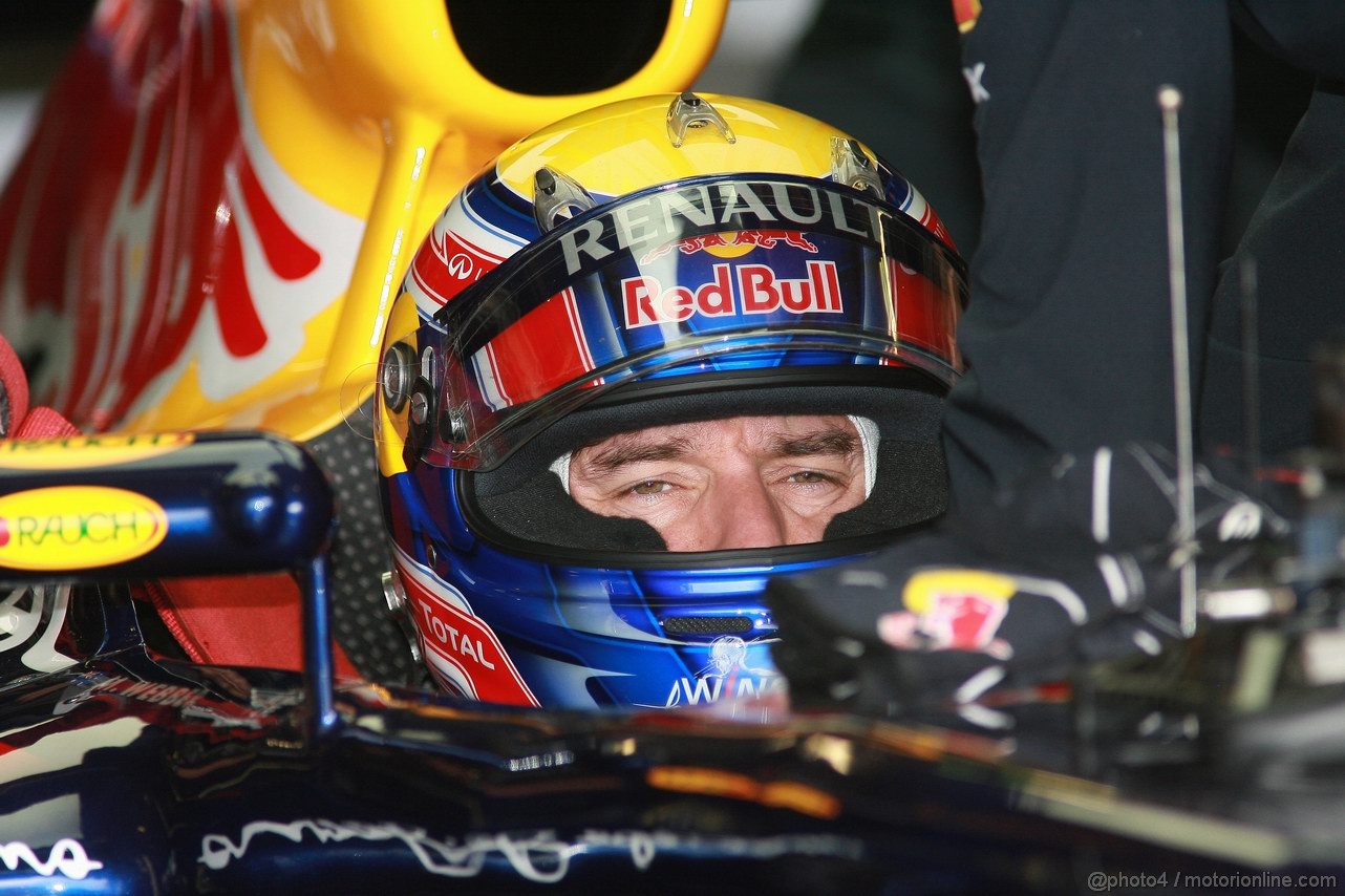 GP GERMANIA, 22.07.2011- Prove Libere 1, Venerdi', Mark Webber (AUS), Red Bull Racing, RB7 