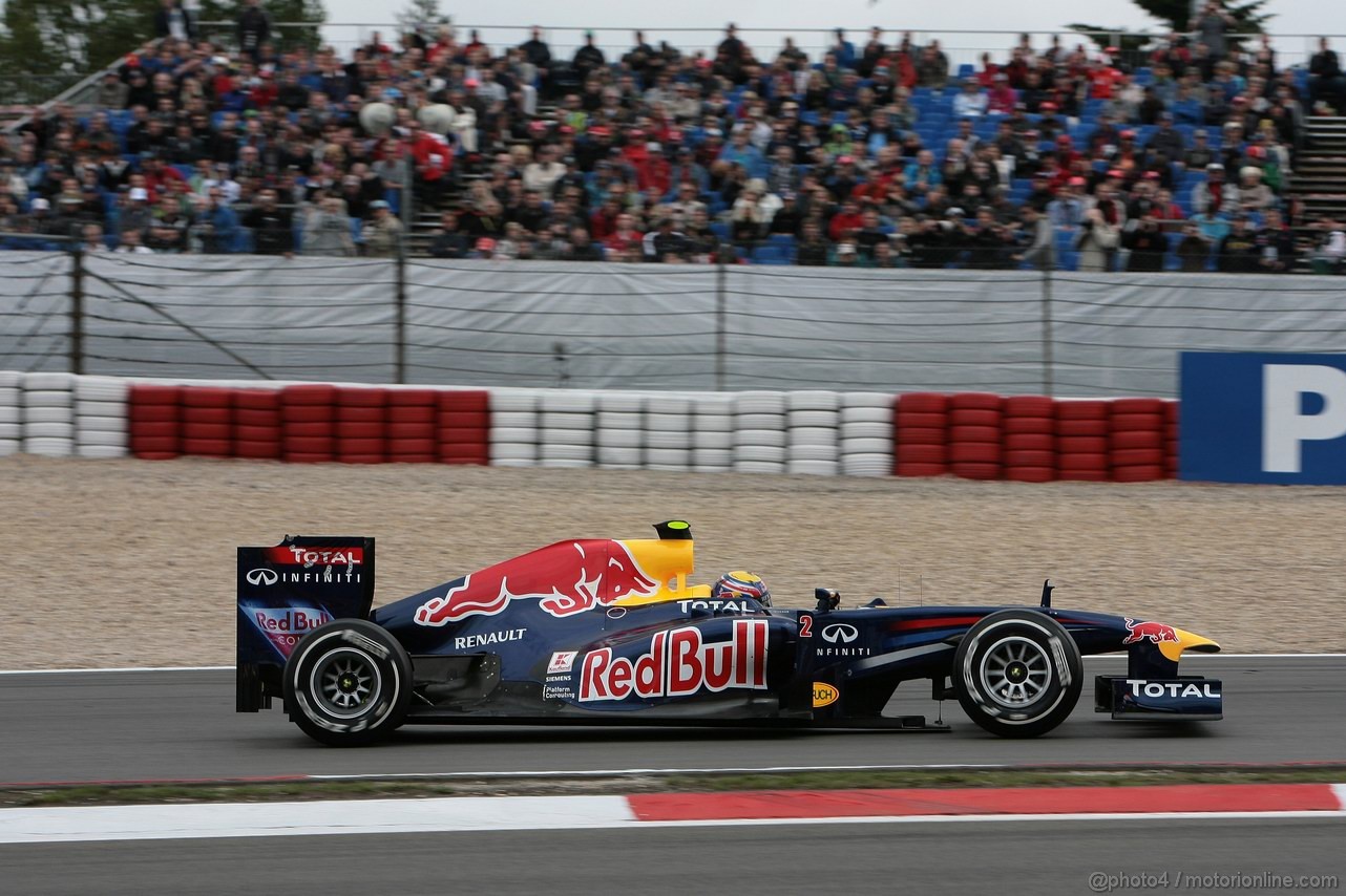 GP GERMANIA, 22.07.2011- Prove Libere 1, Venerdi', Mark Webber (AUS), Red Bull Racing, RB7 