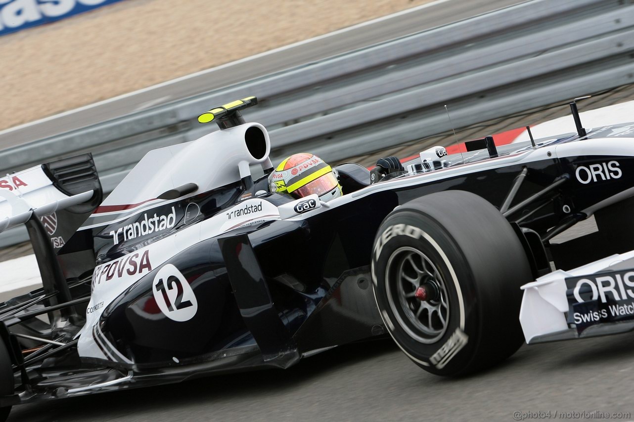 GP GERMANIA, 22.07.2011- Prove Libere 1, Venerdi', Pastor Maldonado (VEN), Williams FW33 