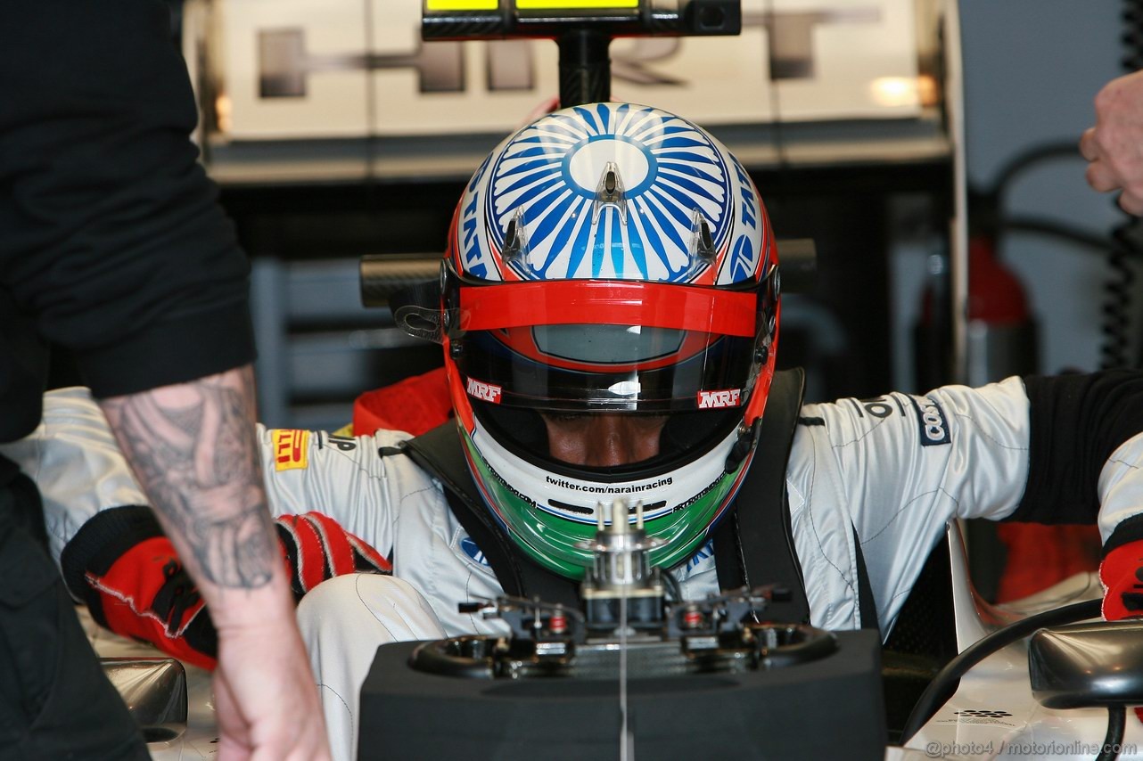 GP GERMANIA, 22.07.2011- Prove Libere 1, Venerdi', Narain Karthikeyan (IND), Hispania Racing F1 Team, HRT, Test driver