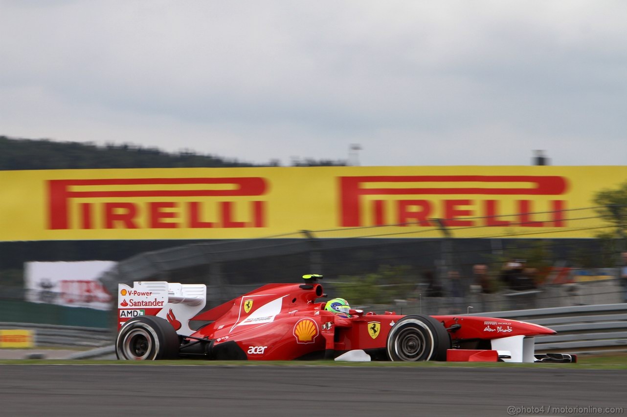 GP GERMANIA, 22.07.2011- Prove Libere 1, Venerdi', Felipe Massa (BRA), Ferrari, F-150 Italia 