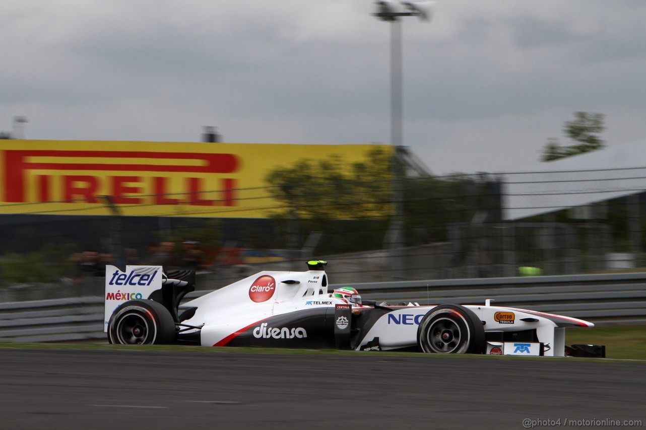 GP GERMANIA, 22.07.2011- Prove Libere 1, Venerdi', Sergio Pérez (MEX), Sauber F1 Team C30 