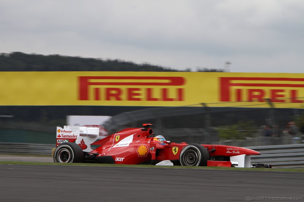 GP GERMANIA, 22.07.2011- Prove Libere 1, Venerdi', Fernando Alonso (ESP), Ferrari, F-150 Italia 