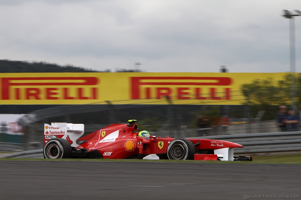 GP GERMANIA, 22.07.2011- Prove Libere 1, Venerdi', Felipe Massa (BRA), Ferrari, F-150 Italia 