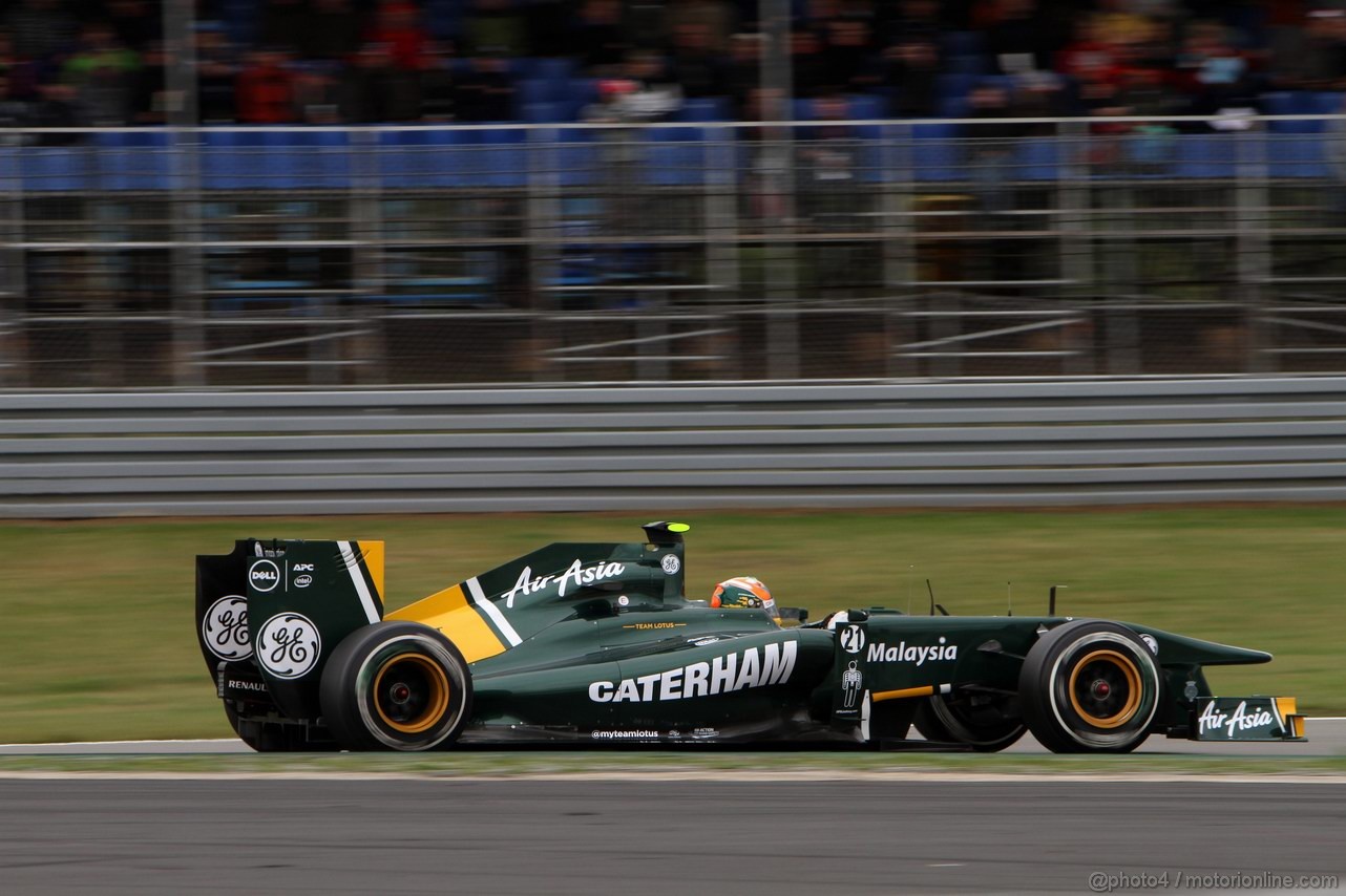 GP GERMANIA, 22.07.2011- Prove Libere 1, Venerdi', Karun Chandhok (IND), Team Lotus, TL11  