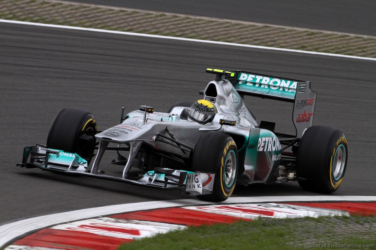 GP GERMANIA, 22.07.2011- Prove Libere 1, Venerdi', Nico Rosberg (GER), Mercedes GP Petronas F1 Team, MGP W02 