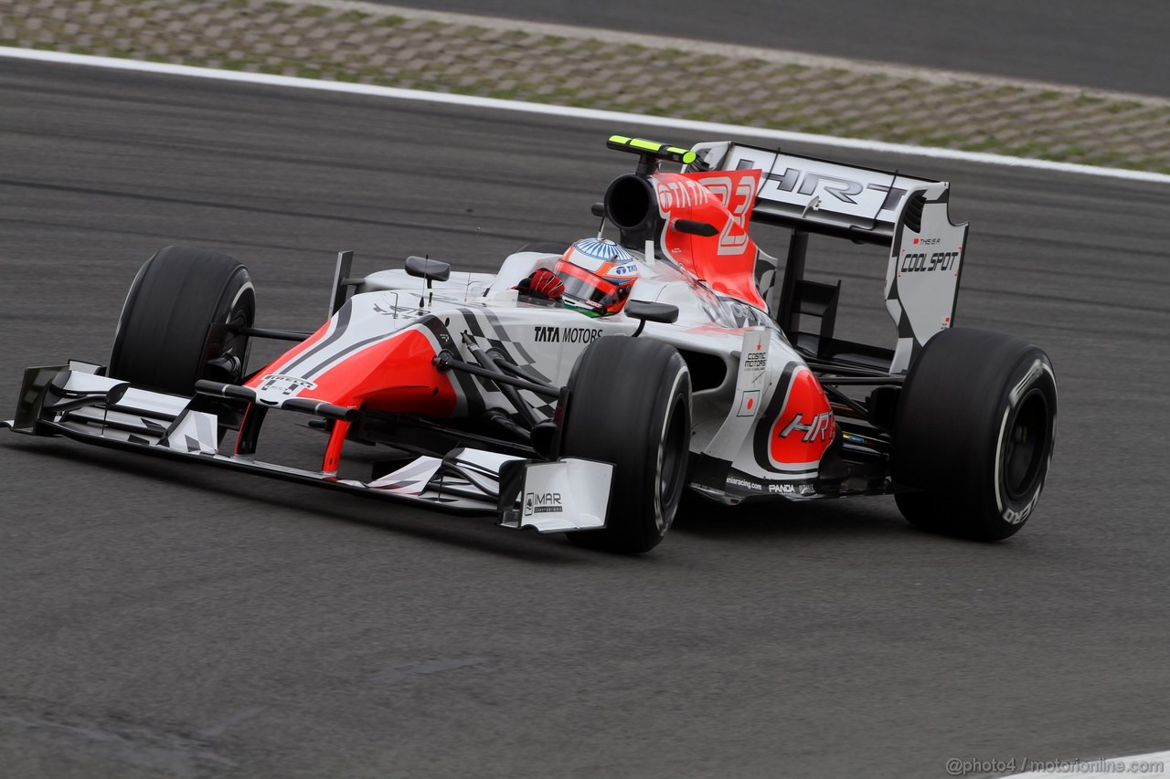 GP GERMANIA, 22.07.2011- Prove Libere 1, Venerdi', Narain Karthikeyan (IND), Hispania Racing F1 Team, HRT, Test driver