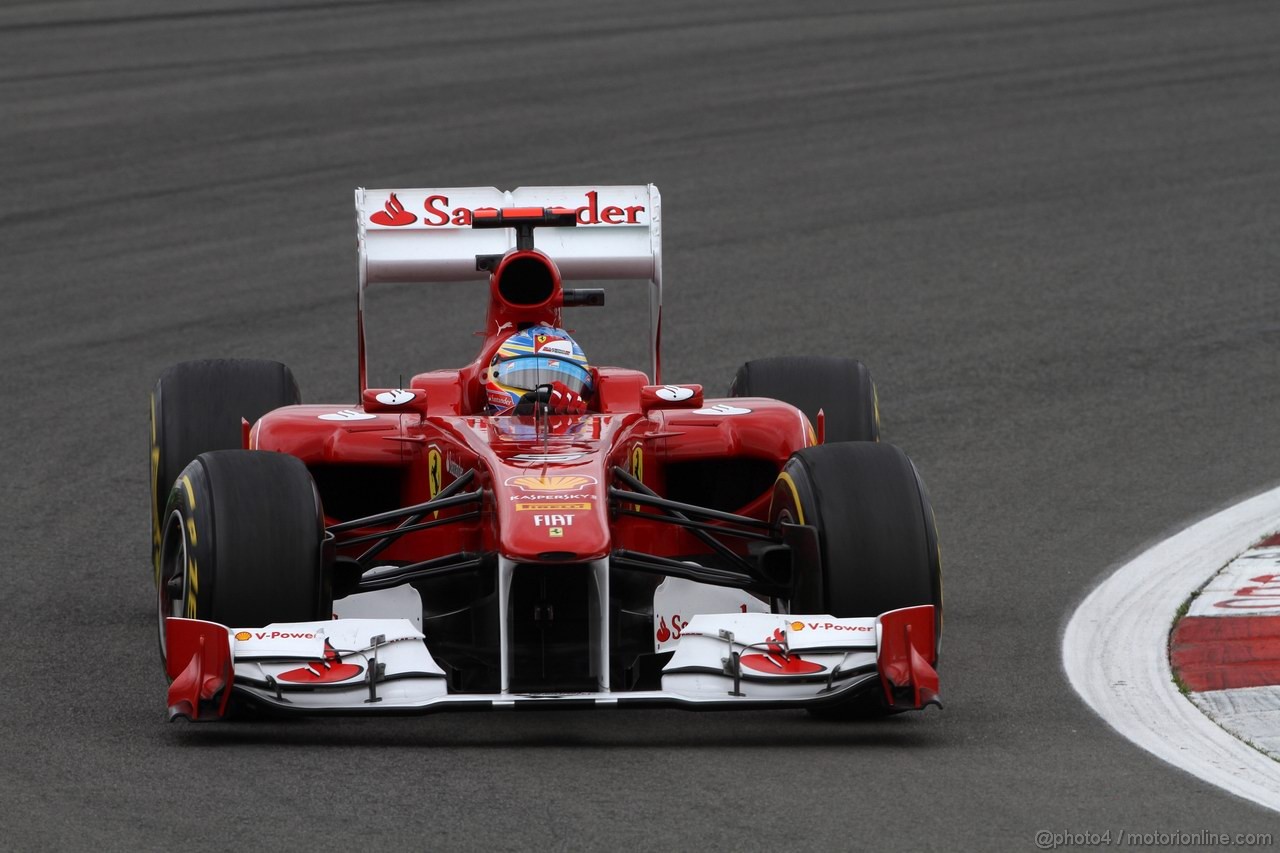 GP GERMANIA, 22.07.2011- Prove Libere 1, Venerdi', Fernando Alonso (ESP), Ferrari, F-150 Italia 