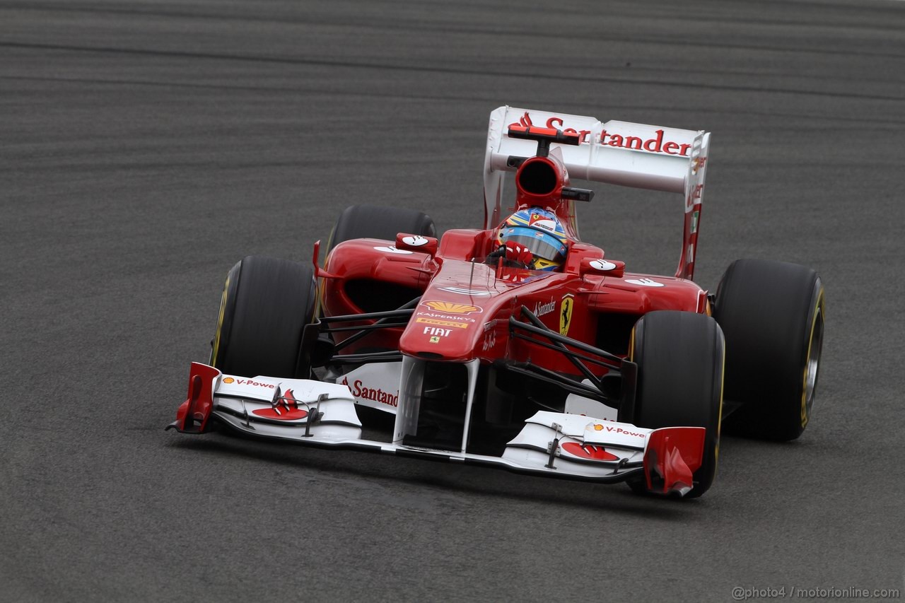 GP GERMANIA, 22.07.2011- Prove Libere 1, Venerdi', Fernando Alonso (ESP), Ferrari, F-150 Italia 