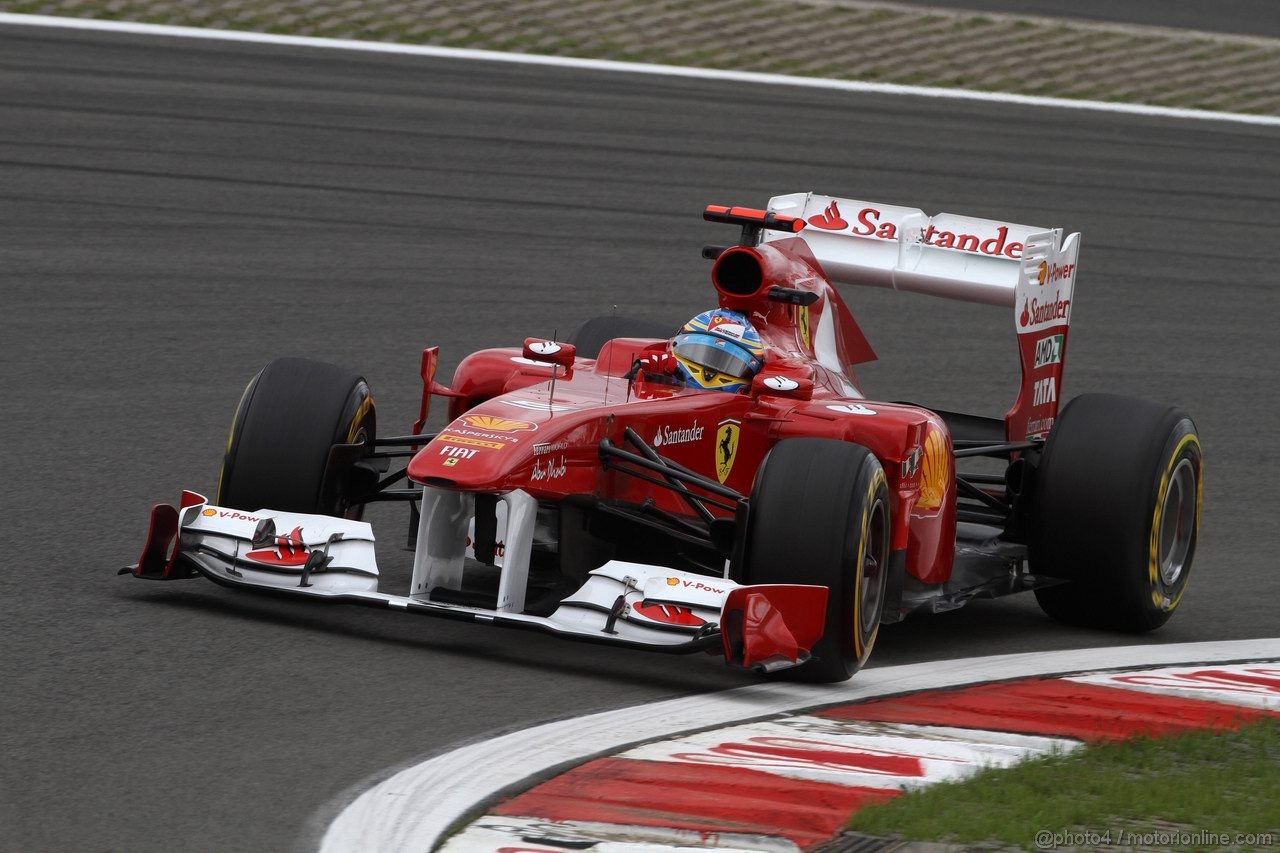 GP GERMANIA, 22.07.2011- Prove Libere 1, Venerdi', Fernando Alonso (ESP), Ferrari, F-150 Italia 