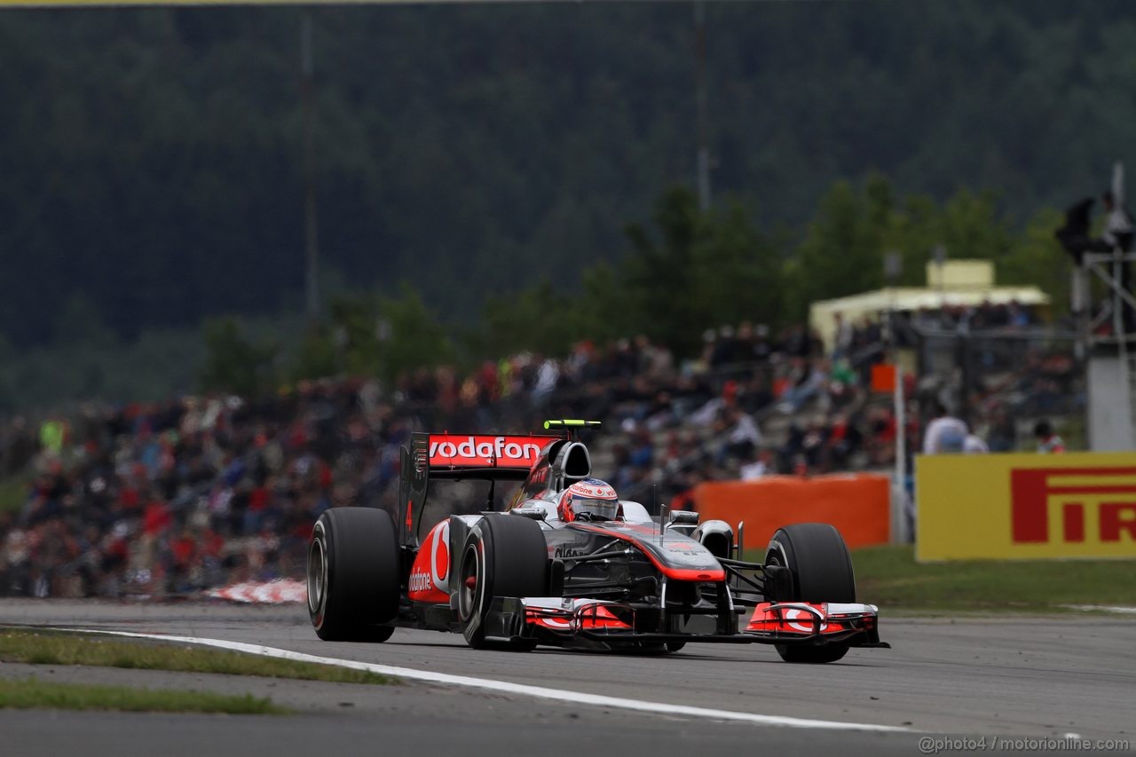 GP GERMANIA, 22.07.2011- Prove Libere 1, Venerdi', Jenson Button (GBR), McLaren  Mercedes, MP4-26 