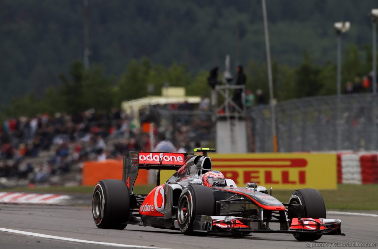 GP GERMANIA, 22.07.2011- Prove Libere 1, Venerdi', Jenson Button (GBR), McLaren  Mercedes, MP4-26 
