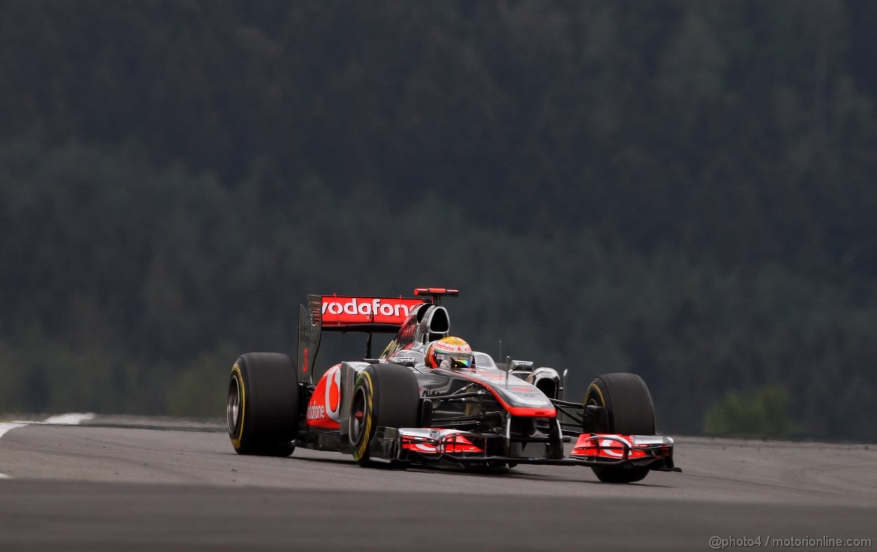GP GERMANIA, 22.07.2011- Prove Libere 1, Venerdi', Lewis Hamilton (GBR), McLaren  Mercedes, MP4-26 