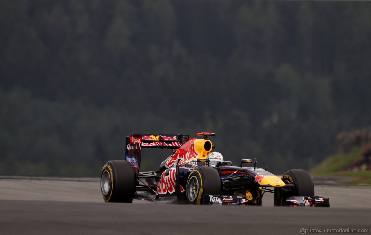 GP GERMANIA, 22.07.2011- Prove Libere 1, Venerdi', Sebastian Vettel (GER), Red Bull Racing, RB7 