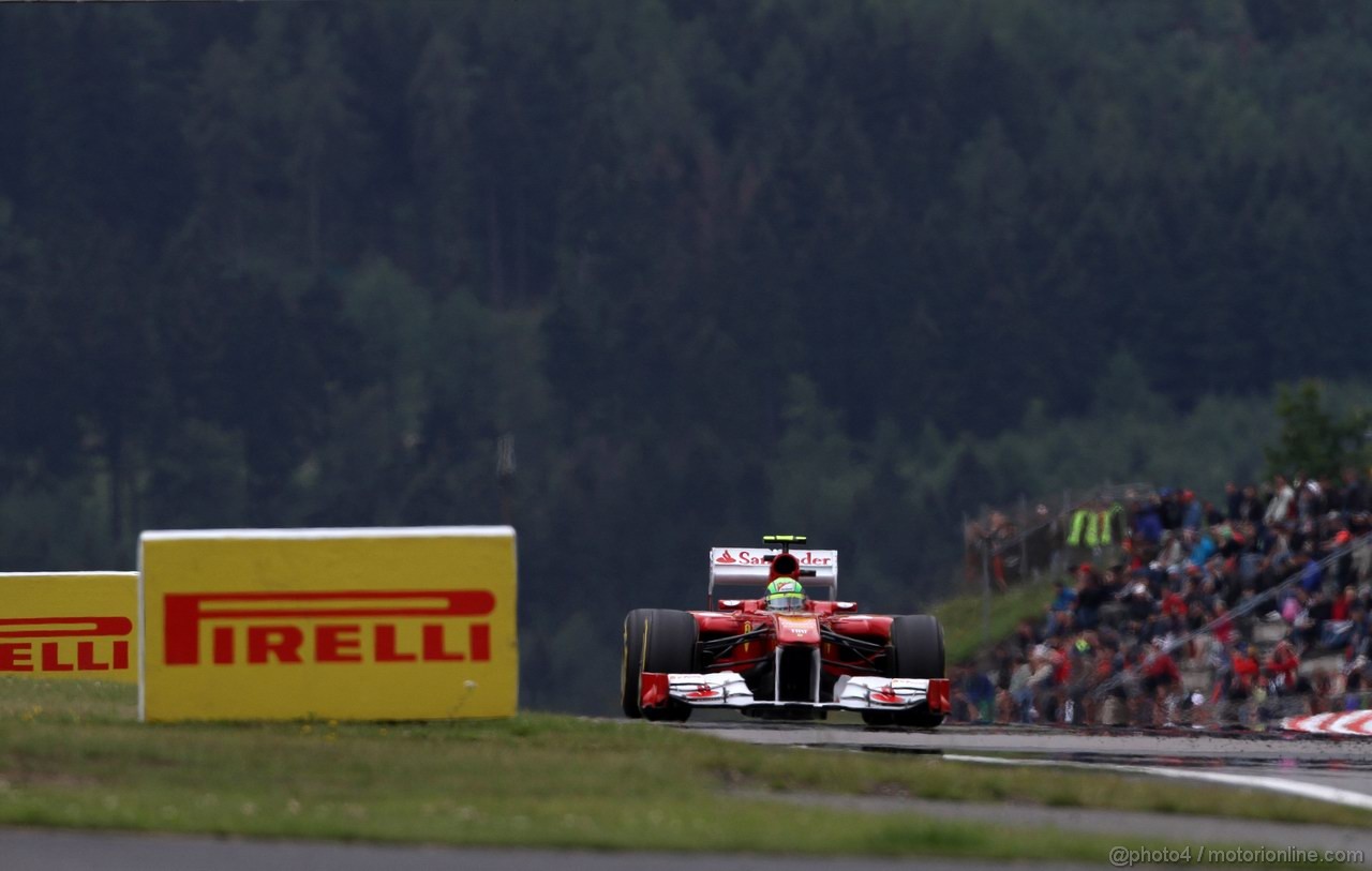 GP GERMANIA, 22.07.2011- Prove Libere 1, Venerdi', Felipe Massa (BRA), Ferrari, F-150 Italia 