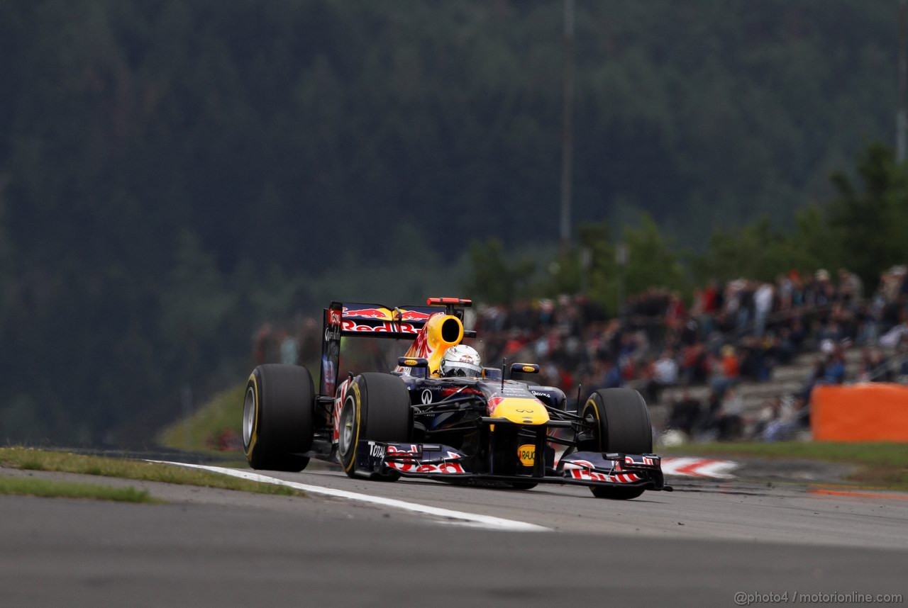 GP GERMANIA, 22.07.2011- Prove Libere 1, Venerdi', Sebastian Vettel (GER), Red Bull Racing, RB7 