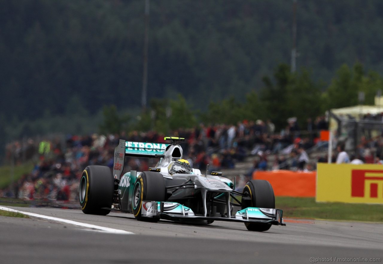 GP GERMANIA, 22.07.2011- Prove Libere 1, Venerdi', Nico Rosberg (GER), Mercedes GP Petronas F1 Team, MGP W02 