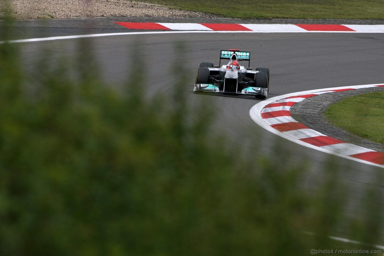GP GERMANIA, 22.07.2011- Prove Libere 1, Venerdi', Michael Schumacher (GER), Mercedes GP Petronas F1 Team, MGP W02 