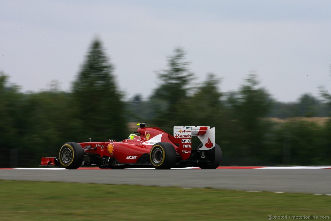 GP GERMANIA, 22.07.2011- Prove Libere 1, Venerdi', Felipe Massa (BRA), Ferrari, F-150 Italia 