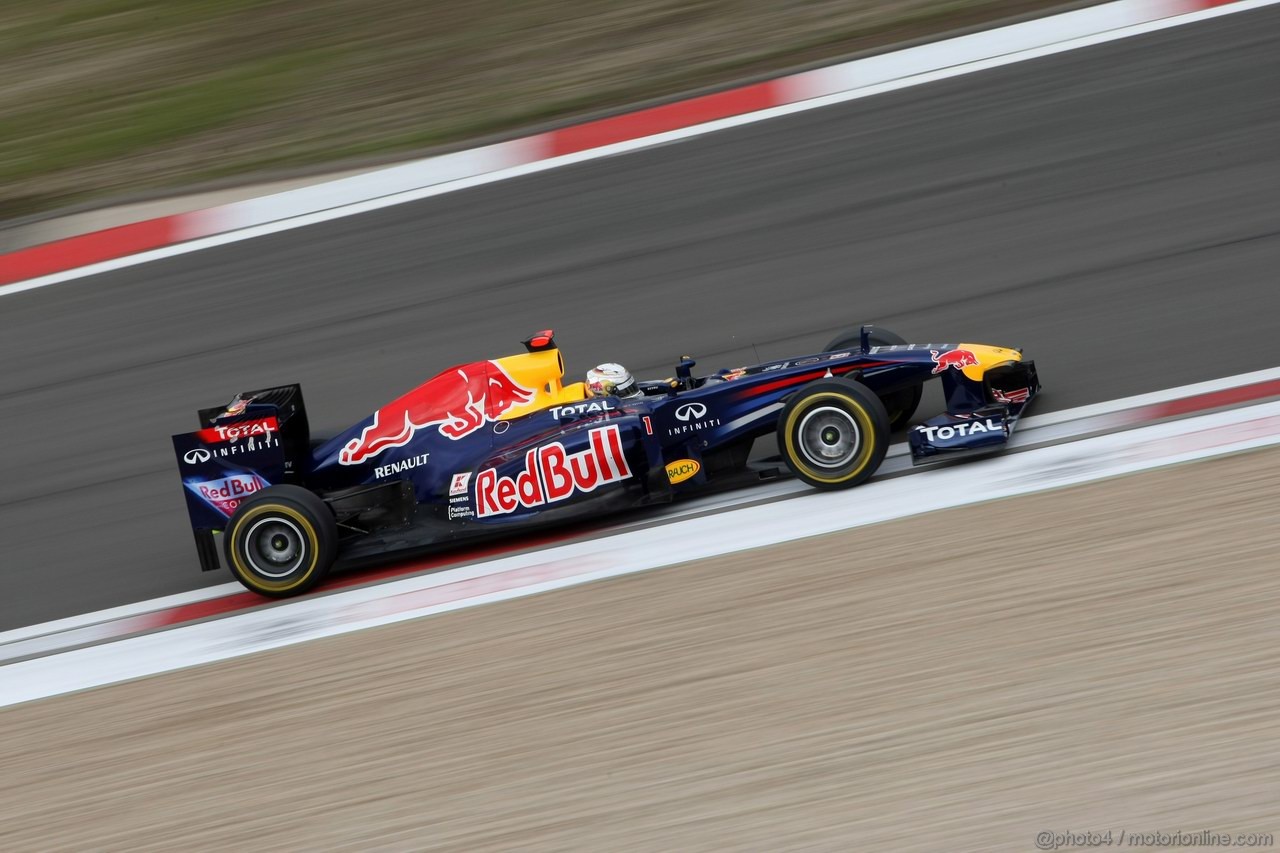 GP GERMANIA, 22.07.2011- Prove Libere 1, Venerdi', Sebastian Vettel (GER), Red Bull Racing, RB7 