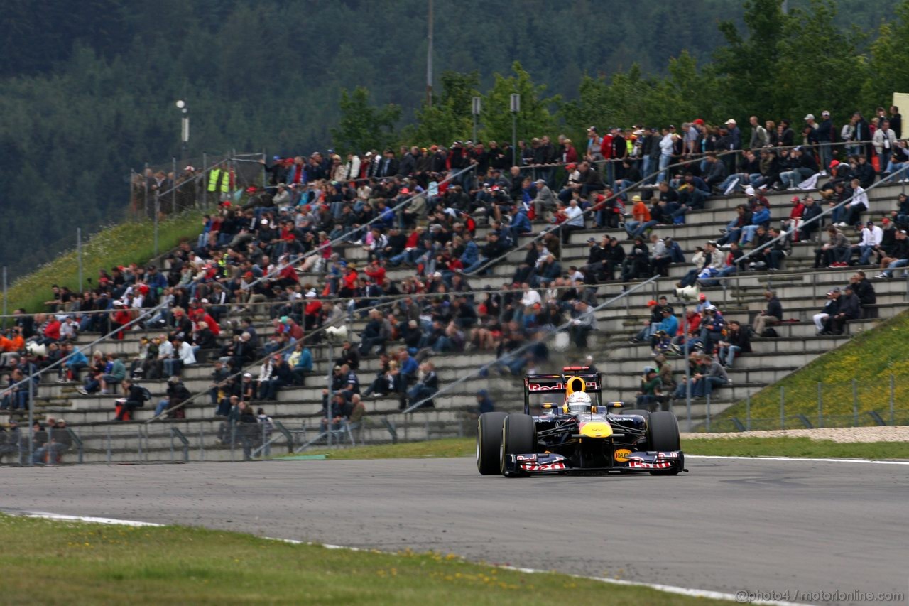 GP GERMANIA, 22.07.2011- Prove Libere 1, Venerdi', Sebastian Vettel (GER), Red Bull Racing, RB7 